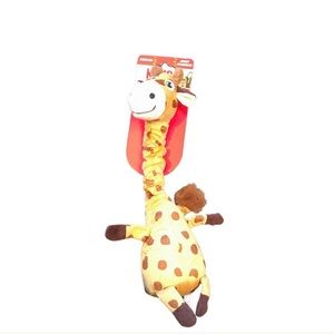 KONG SHAKERS STUFFED GIRAFFE PLUSH SQUEAKER TOY MEDIUM